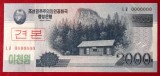 COREEA DE NORD North Korea 2000 2.000 Won 2008 Specimen UNC necirculata **