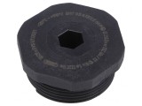 Capac de protecție M32 IP68 negru poliamidă