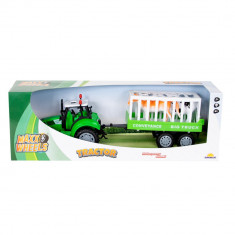 Tractor si remorca cu animale, Maxx Wheels, Farmer Toys