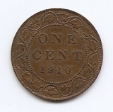 Canada 1 Cent 1910 - Edward VII, Bronz, 25.4 mm KM-8 (1), America de Nord