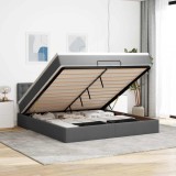 VidaXL Cadru pat otoman cu saltea țesătură gri &icirc;nchis 180x200 cm