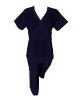 Costum Medical Pe Stil cu Elastan, Bluemarin, Model Marinela - XS, M, Bleumarin