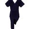 Costum Medical Pe Stil cu Elastan, Bluemarin, Model Marinela - XS, M