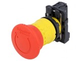 Comutator de Siguranță 22mm 2 NC Roșu fără IP66