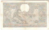 SV * Belgia 100 FRANCS / 20 BELGAS 1939 * sub ocupatie Germania WWII VF