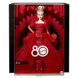 BARBIE SIGNATURE ANIVERSARE 80 DE ANI PAPUSA BARBIE BLONDA CU ROCHIE DE BAL