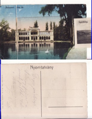 Cluj -Piata- leporello, carnet ,rara foto