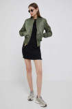 Alpha Industries geaca bomber MA-1 VF LW WMN femei, culoarea verde, de tranzitie