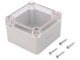 Carcasă Universală ABS Gri 80x82x55mm cu Garnitură, KRADEX