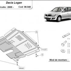 Scut motor metalic Dacia Logan 2004-2012