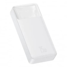 Baterie externa 20000mAh, 15W Baseus cu Display Digital 102 Alb foto