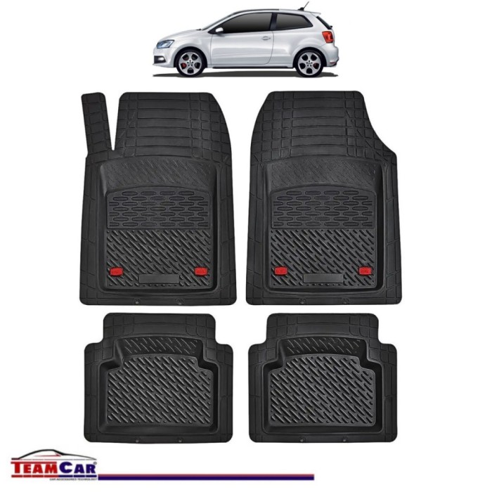 Covorase Auto TeamCar&reg; Tip Tavita Compatibile Volkswagen Polo Mk5 (6R/6C) Hatchback 3 uși (2009&ndash;2017)