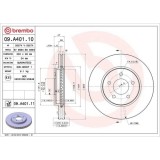 Set disc frana Ford Escape 01.01-07.13, Escape 08.07-12.12, Maverick 02.01-; Mazda Tribute (Ep) 03.00-05.08, Fata, 303X26mm, ventilat, BREMBO