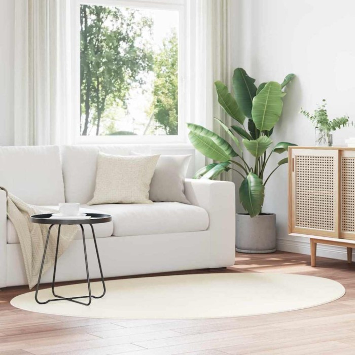 vidaXL Covor Crem 120 x 170 cm L&acirc;nă