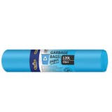 Saci menajeri Clarina 120L LDPE 10 buc/rola culori diverse albastri