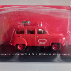 Macheta Renault Colorale Prairie 4x4 Break incendie - 1955 - Atlas scara 1:43