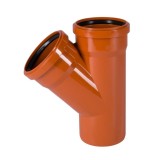 Ramificație KG 110 mm, 45 Grade pentru Canalizare