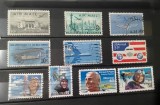 Colecție SUA &ndash; Timbre Poșta Aeriană (US Airmail), 10 timbre ștampilate -A40