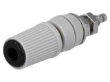Soclu Banană 4mm 24A Negru pentru Panou