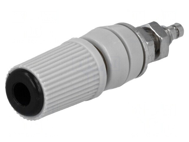 Soclu Banană 4mm 24A Negru pentru Panou