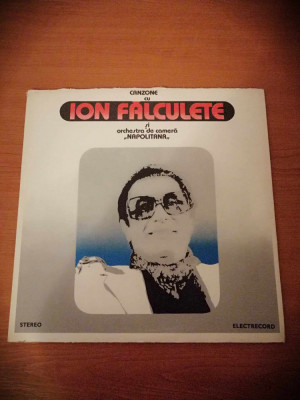 Canzone cu Ion Falculete Orchestra de camera Napolitana Electrecord vinil vinyl foto