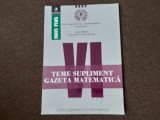 MATEMATICA CLASA A VI A TEME SUPLIMENT DIN GAZETA MATEMATICA 16/1
