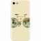 Husa silicon pentru Apple Iphone 5 / 5S / SE, Retro Bicycle Illustration