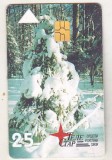 bnk card Cartele telefonice - Rusia - CentrTelecom and Moscow Region - Domodedovo - Fir tree in snow