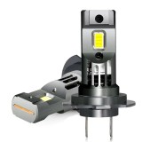 Set 2 Becuri LED H7 100W 12000LM, 6000K, cu Ventilator, Lumina Alba Rece, Durata Lunga Viata