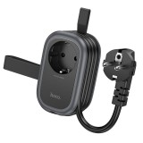 Cumpara ieftin Prelungitor Multifunctional Hoco, 1 Priza + 2 x USB-A + Type-C, 4000W, PD QC 3A 20W