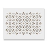 Cumpara ieftin Sablon Perete vopsire, tencuiala 900x600x0.7mm Louie Flower Refolosibil, model MXSP7088