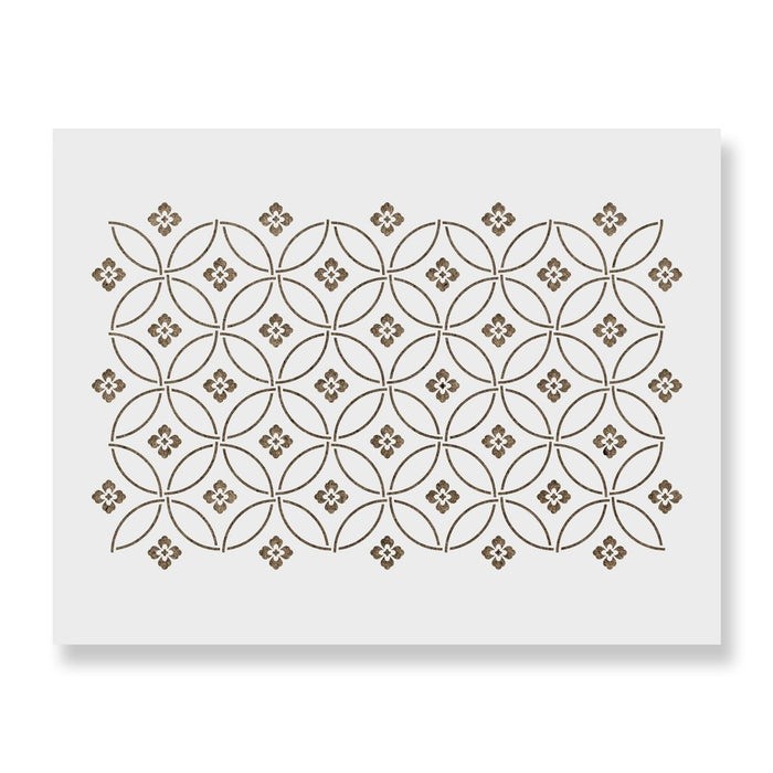 Sablon Perete vopsire, tencuiala 900x600x0.7mm Louie Flower Refolosibil, model MXSP7088