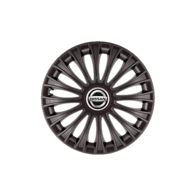 Set 4 Capace Roti 15 inchi (R15) Dino Negru, Compatibile cu Nissan foto