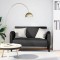 vidaXL Canapea loveseat neagră 110 cm piele artificială 4100536