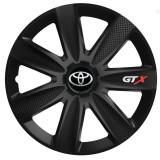 Set 4 Capace Roti GTX Negru Carbon Toyota, R14