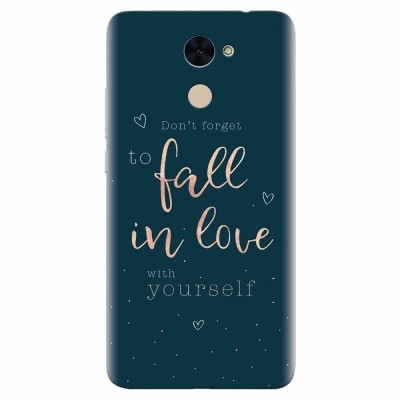 Husa silicon pentru Huawei Enjoy 7 Plus, Fall In Love foto