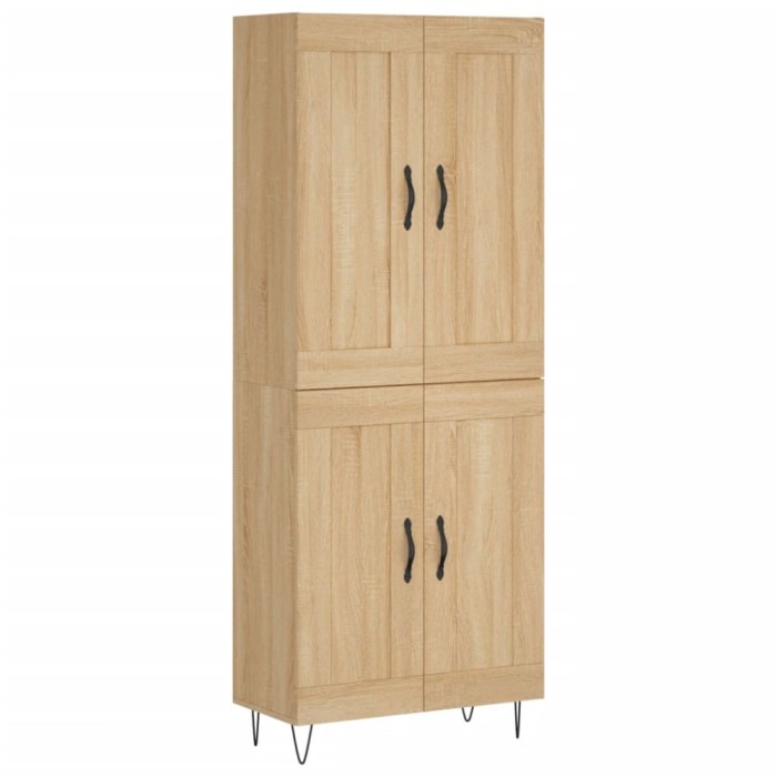 Dulap inalt, stejar sonoma, 69,5x34x180 cm, lemn compozit