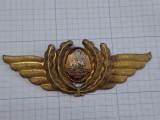 insigna militara de coifura aviatie, ofiter pilot.