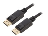 Cablu DisplayPort 1.2, 2m, Mufă din Ambele Părţi, Negru