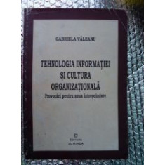 Tehnologia informatiei si cultura organizationala-Gabriela Valeanu