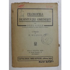 FILOSOFIA DEMNITATEI OMENESTI de PAUL GILLE