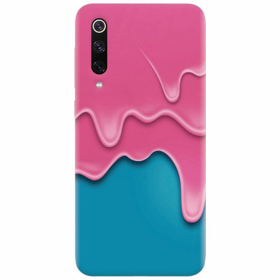 Husa silicon pentru Xiaomi Mi 9, Pink Liquid Dripping foto