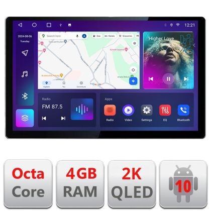 Navigatie dedicata Edonav Toyota Highlander 2013-2018, Ecran 2K QLED 13&quot;,Octacore,4Gb RAM,32Gb Hdd,4G,360,DSP,Carplay,Bluetooth CarStore Technology