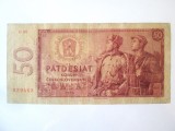 Rara! Cehoslovacia 50 Korun 1964,bancnota din imagini