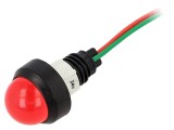 Lampă LED Control Roșie 24V &Oslash;13mm IP40