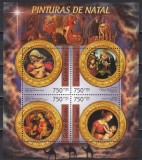 Guineea Bissau 2011 - Tablouri de Crăciun, Bloc, MNH, Nestampilat