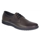 Pantofi barbati casual din piele naturala Gri GKR30GRI