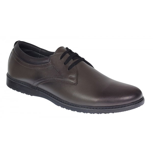 Pantofi barbati casual din piele naturala Gri GKR30GRI