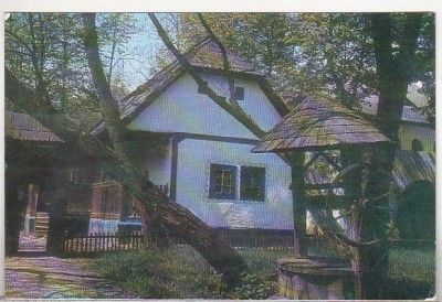 bnk cp Bucuresti - Vedere din Muzeul Satului - circulata foto