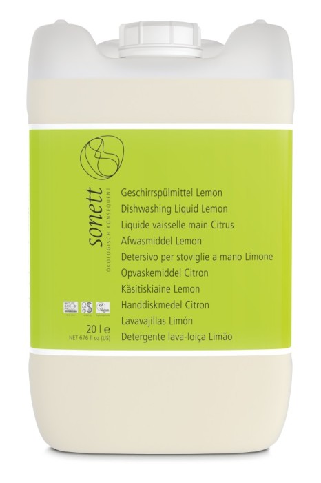 Detergent lichid pentru vase cu lamaie ecologic 20l Sonett